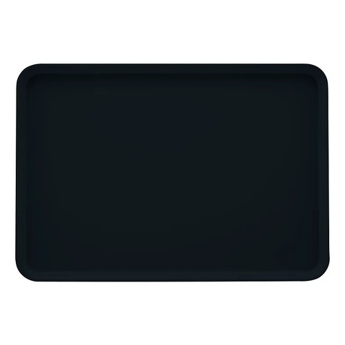 Cambro 2025110 25.56" x 20.75" Black High-Impact Fiberglass Rectangular Camtray - 6/Case