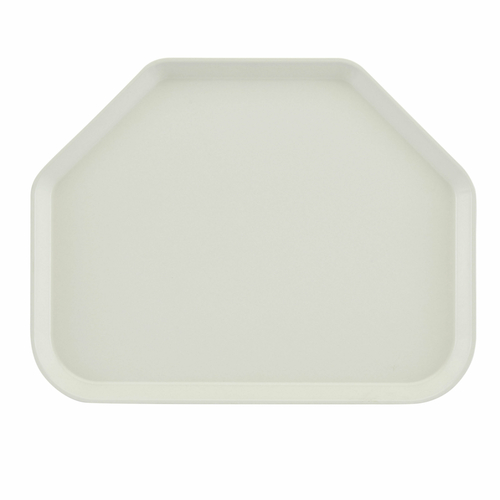 Cambro 1520TR148 14.56" x 19.5" Trapezoid Fiberglass White Camtray - 12/Case