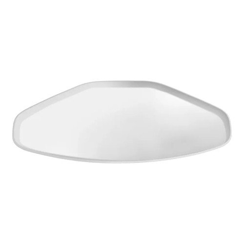 Cambro 1520TR148 14.56" x 19.5" Trapezoid Fiberglass White Camtray - 12/Case