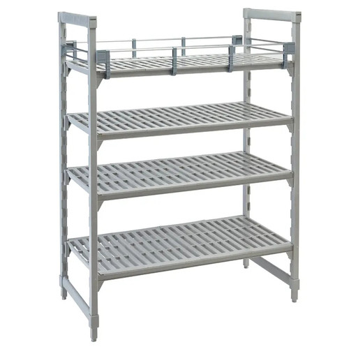Cambro CPR2154151 54" W x 21" D Soft Gray Polypropylene Camshelving Premium Full Shelf Rail Kit