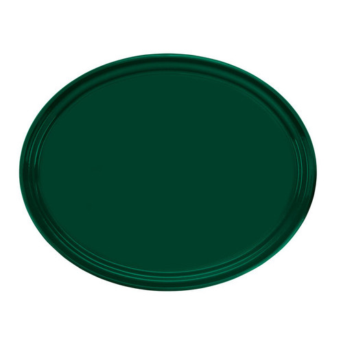 Cambro 2700119 26.88" x 22" Sherwood Green High-Impact Fiberglass Oval Camtray - 6/Case