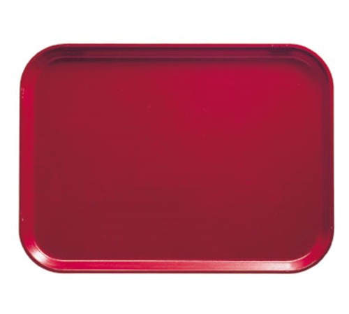 Cambro 16225221 16.5" x 22.5" Rectangular Fiberglass Ever Red Camtray