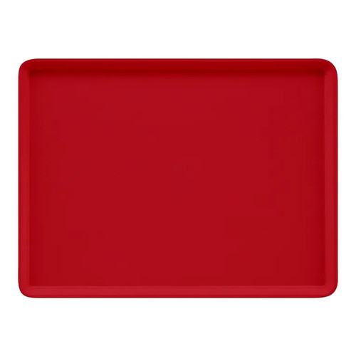 Cambro 16225221 16.5" x 22.5" Rectangular Fiberglass Ever Red Camtray - 12/Case