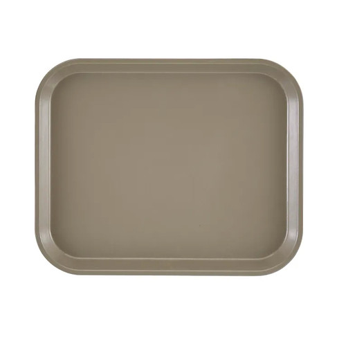 Cambro 810104 9.88" x 8" Desert Tan High-Impact Fiberglass Rectangular Camtray - 12/Case