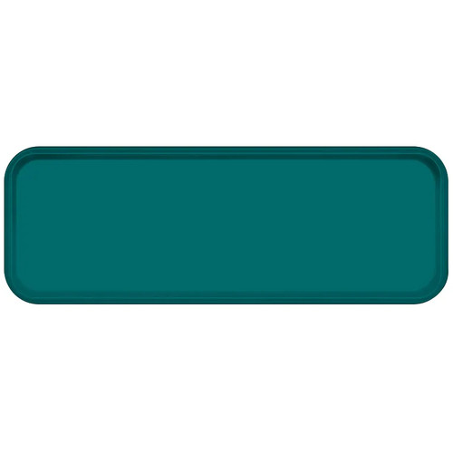 Cambro 926414 8.875" x 25.563" x 1" Teal High-Impact Fiberglass Rectangular Camtray - 12/Case