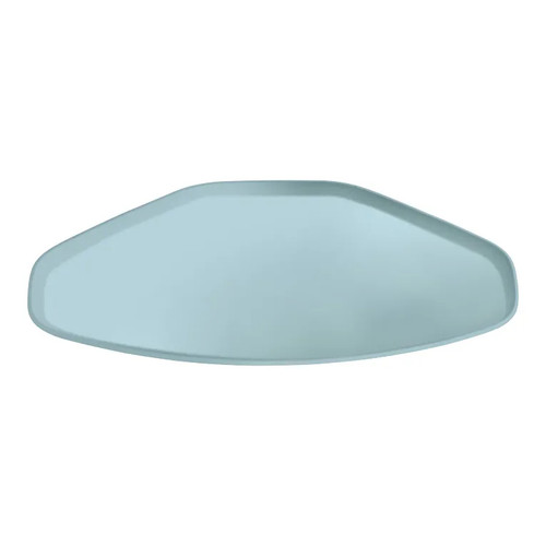 Cambro 1520TR177 14.56" x 19.5" Trapezoid Fiberglass Sky Blue Camtray - 12/Case