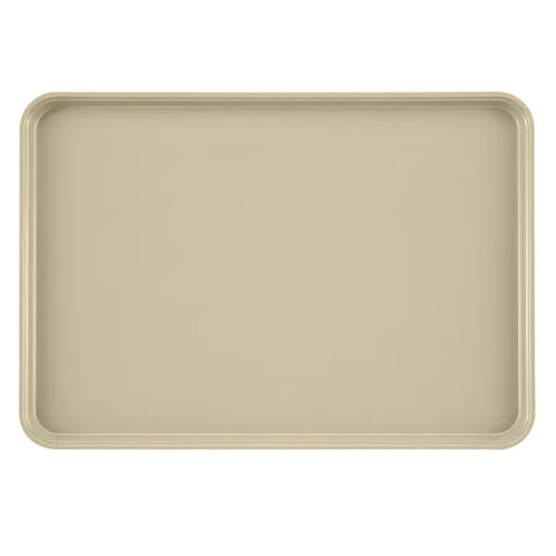 Cambro 1826537 17.88" x 25.75" Cameo Yellow High-Impact Fiberglass Rectangular Camtray - 6/Case