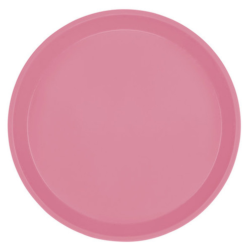 Cambro 900409 9" Dia. Round Blush Fiberglass Serving Camtray