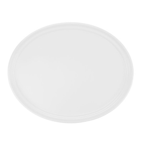 Cambro 2700148 26.88" x 22" White High-Impact Fiberglass Oval Camtray - 6/Case