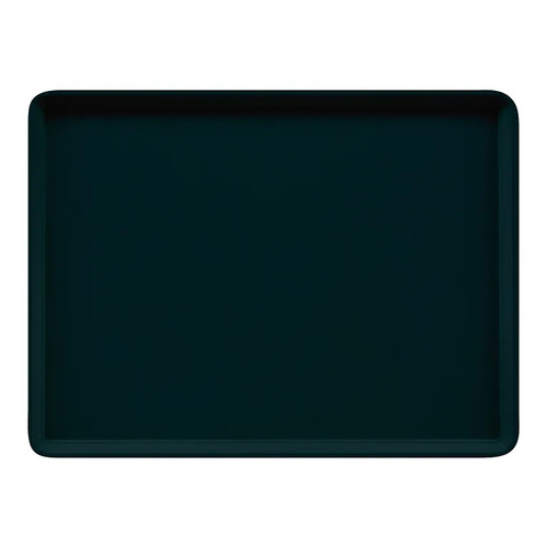 Cambro 16225110 16.5" x 22.5" Rectangular Fiberglass Black Camtray - 12/Case
