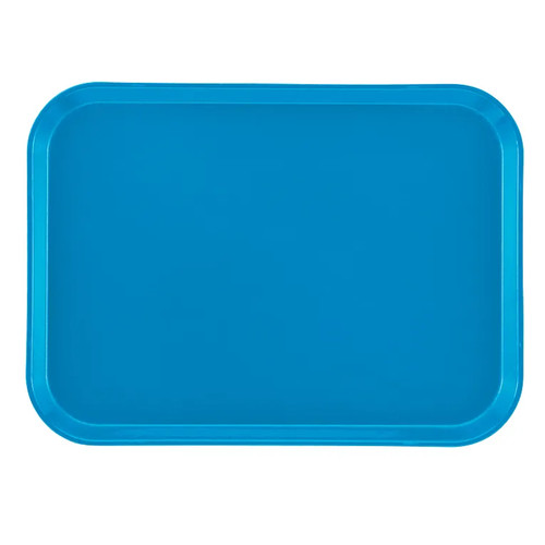 Cambro 1216105 12" x 16.31" Horizon Blue Rectangular High-Impact Fiberglass Camtray - 12/Case