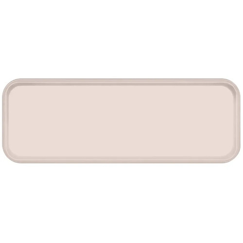 Cambro 926106 8.875" x 25.563" x 1" Light Peach High-Impact Fiberglass Rectangular Camtray - 12/Case