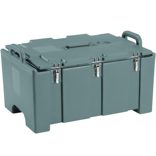 Cambro 100MPC401 40 Qt. Slate Blue Polyethylene Top Loading Full Size CamCarrier