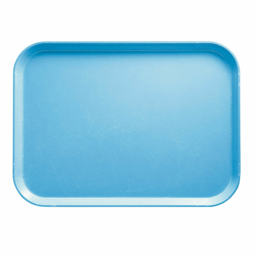 Cambro 1014518 10.63" x 13.75" Robin Egg Blue Rectangular High-Impact Fiberglass Camtray - 12/Case