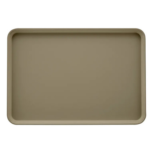 Cambro 2025104 25.56" x 20.75" Desert Tan High-Impact Fiberglass Rectangular Camtray - 6/Case