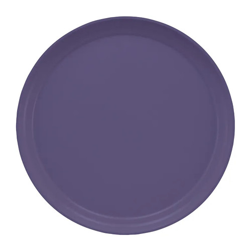 Cambro 1300551 13" Dia. Grape Round Fiberglass Serving Camtray - 12/Case