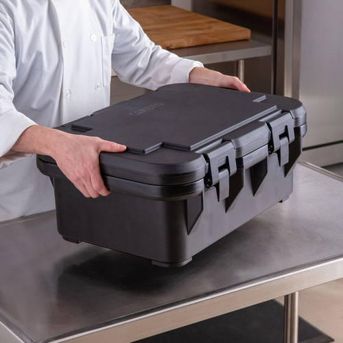 Cambro UPCS160110 20 Qt. Black Polypropylene Top Loading S-Series Ultra Pan Carriers