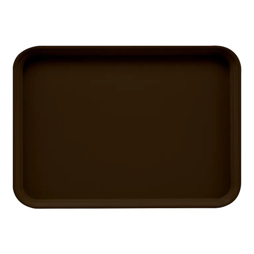 Cambro 1622116 16" x 22" Rectangular Fiberglass Brazil Brown Camtray - 12/Case