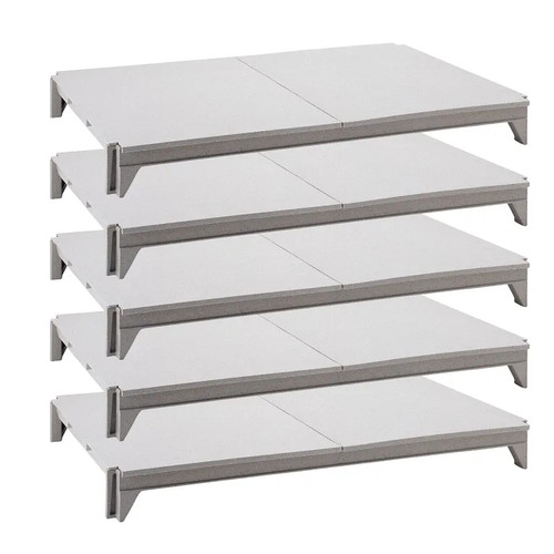 Cambro CPSK2136S5480 36" W x 21" D Speckled Gray Polypropylene Solid Camshelving Elements Shelf Plate Kit