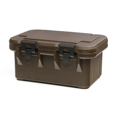 Cambro UPC180131 24.50 Qt. Dark Brown Polyethylene Top Loading Ultra Pan Carriers