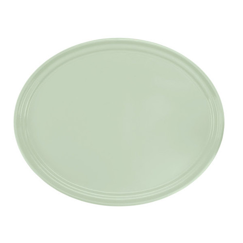 Cambro 2700429 26.88" x 22" Key Lime High-Impact Fiberglass Oval Camtray - 6/Case