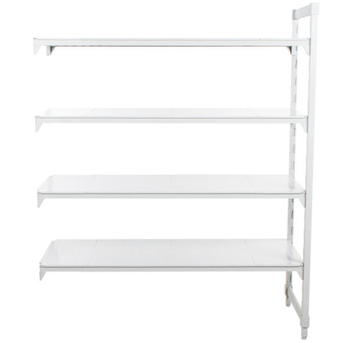 Cambro CPA217272VS4PKG 72" W x 21" D x 72" H Speckled Gray 4 Shelves Vented and Solid Camshelving Premium Add-On Unit