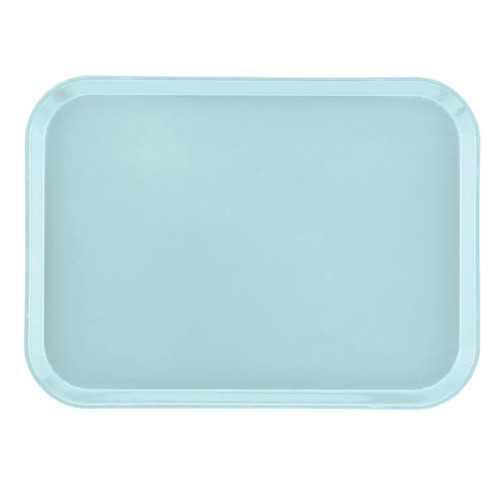 Cambro 1216177 12" x 16.31" Sky Blue Rectangular High-Impact Fiberglass Camtray - 12/Case