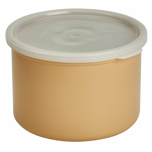 Cambro CP15133 1.5 Qt. Beige / Tan Polycarbonate Round Crock - 6/Case