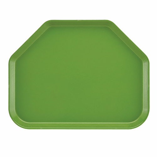 Cambro 1418TR113 14" x 18" Limeade Trapezoid High-Impact Fiberglass Camtray - 12/Case