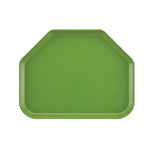 Cambro 1418TR113 14" x 18" Limeade Trapezoid High-Impact Fiberglass Camtray - 12/Case