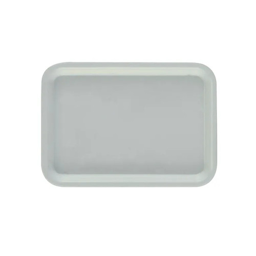 Cambro 57101 6.94" x 4.94" Antique Parchment High-Impact Fiberglass Rectangular Camtray - 12/Case