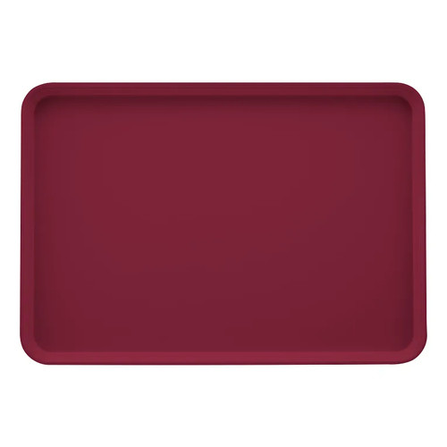 Cambro 2025522 25.56" x 20.75" Burgundy Wine High-Impact Fiberglass Rectangular Camtray - 6/Case