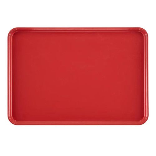 Cambro 1826521 17.88" x 25.75" Red High-Impact Fiberglass Rectangular Camtray - 6/Case