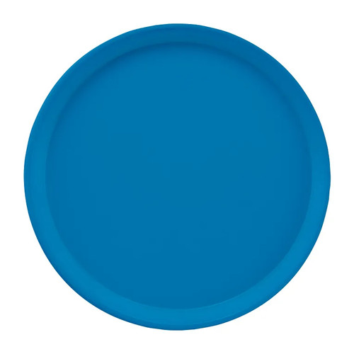 Cambro 1550105 16" Dia. Round Fiberglass Horizon Blue Serving Camtray - 12/Case