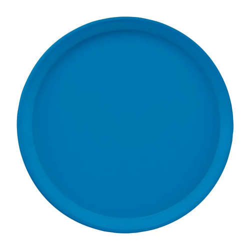 Cambro 1550105 16" Dia. Round Fiberglass Horizon Blue Serving Camtray - 12/Case