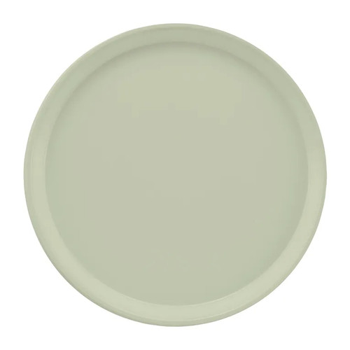 Cambro 1200101 12" Dia. Antique Parchment Round Fiberglass Serving Camtray - 12/Case