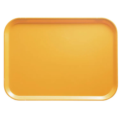 Cambro 1520171 15" x 20.25" Rectangular Fiberglass Tuscan Gold Camtray - 12/Case