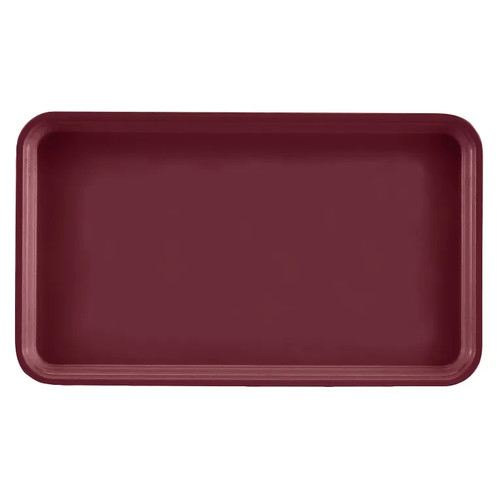 Cambro 915522 8.75" x 15" Burgundy Wine High-Impact Fiberglass Rectangular Camtray - 12/Case