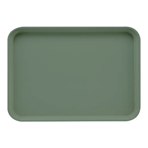 Cambro 1622107 16" x 22" Rectangular Fiberglass Pearl Gray Camtray - 12/Case