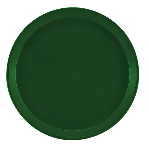Cambro 900119 9" Dia. Round Sherwood Green Fiberglass Serving Camtray - 12/Case