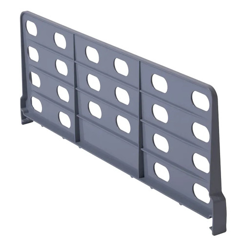Cambro CSSD248151 18"L x 8"H Soft Grey ABS Plastic for 21" Wide Camshelving Premium & Camshelving Element Units Shelf Divider