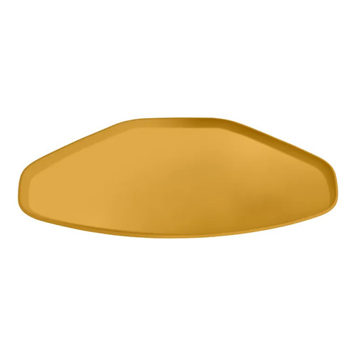 Cambro 1520TR171 14.56" x 19.5" Trapezoid Fiberglass Tuscan Gold Camtray - 12/Case