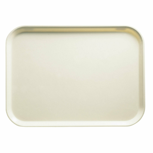 Cambro 1216538 12" x 16.31" Cottage White Rectangular High-Impact Fiberglass Camtray - 12/Case
