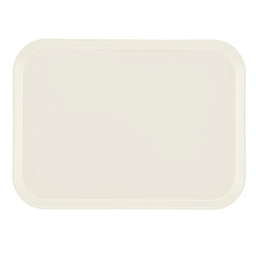 Cambro 1216538 12" x 16.31" Cottage White Rectangular High-Impact Fiberglass Camtray - 12/Case