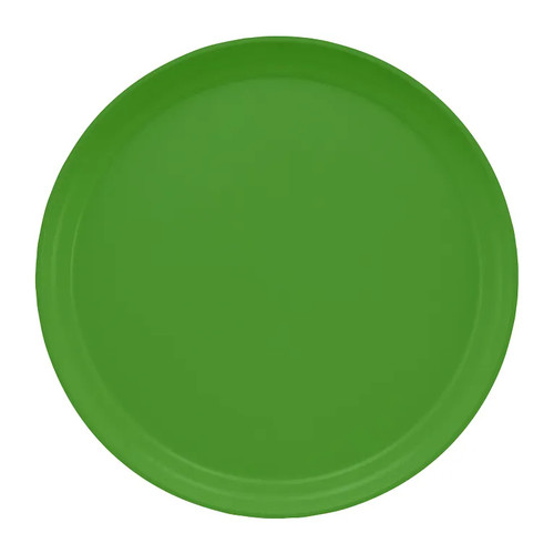 Cambro 1300113 13" Dia. Limeade Round Fiberglass Serving Camtray - 12/Case
