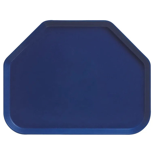 Cambro 1418TR123 14" x 18" Trapezoid Fiberglass Amazon Blue Camtray - 12/Case