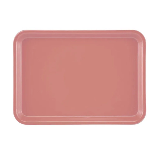Cambro 46409 6" x 4.25" Blush High-Impact Fiberglass Rectangular Camtray - 12/Case