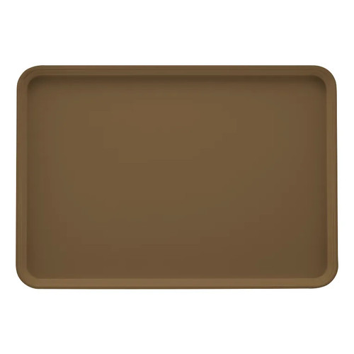 Cambro 2025513 25.56" x 20.75" Bay Leaf Brown High-Impact Fiberglass Rectangular Camtray - 6/Case