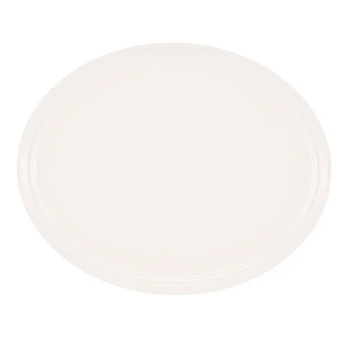 Cambro 2500148 24" x 19" White High-Impact Fiberglass Oval Camtray - 6/Case