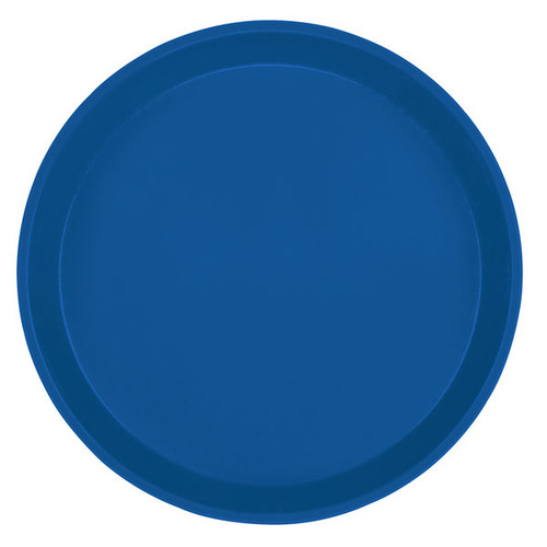 Cambro 1950123 19.5" Amazon Blue Fiberglass Round Serving Camtray - 12/Case